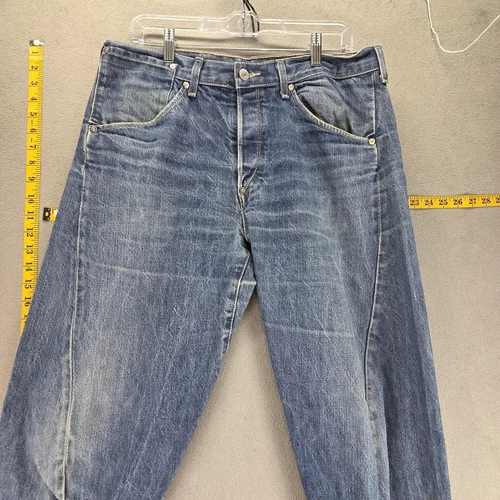 VTG Levis Engineered Jeans Mens Blue Buckle Back Twisted One Pocket Fits 32x32